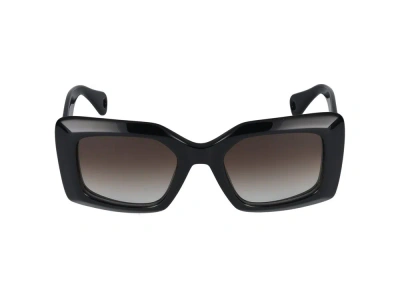 Lanvin Square Frame Sunglasses In Black