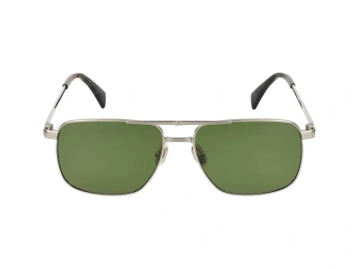 Lanvin Square Frame Sunglasses In Gold/green