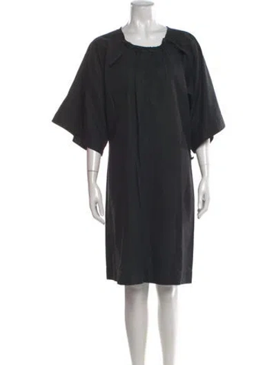 Pre-owned Lanvin Square Neckline Knee-length Dress In Multi