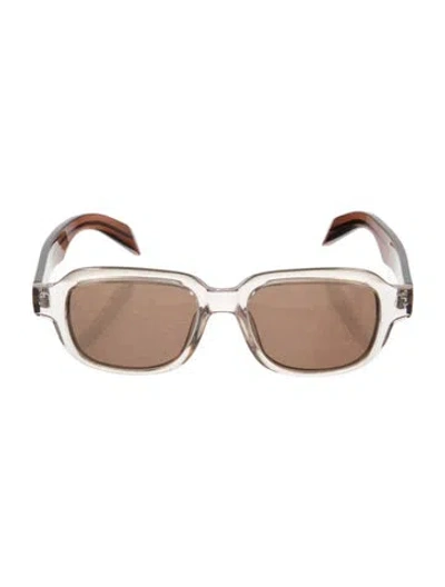 Pre-owned Lanvin Square Tinted Sunglasses In Neutrals