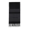 Lanvin Squared Logo 35x180 Scarf Men In Black