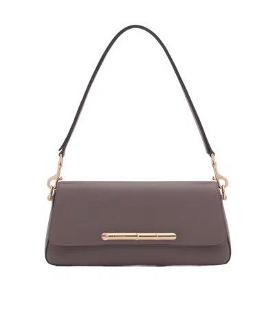 LANVIN LANVIN SEQUENCE LOGO ENGRAVED SHOULDER BAG
