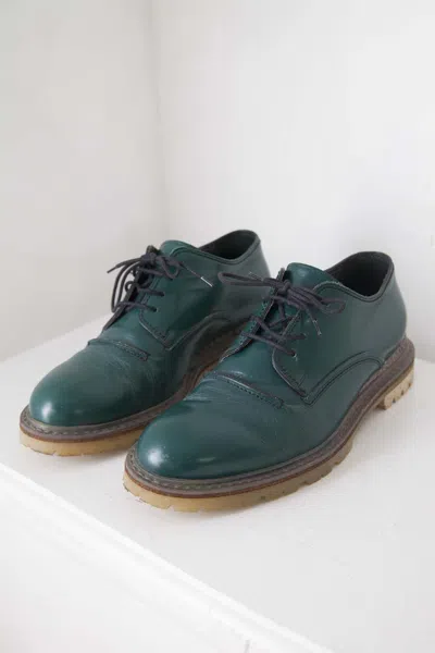 Pre-owned Lanvin Ss13 Green Lace Shoes