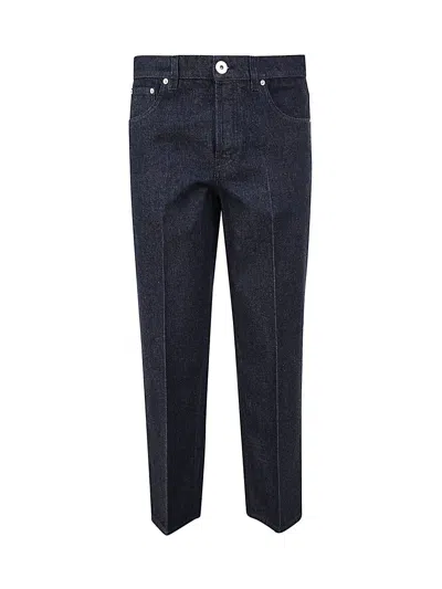 Avant Toi Straight Leg Denim Trousers In Blue