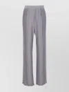 Lanvin Straight Leg High-waisted Trousers With Elasticated Waistband