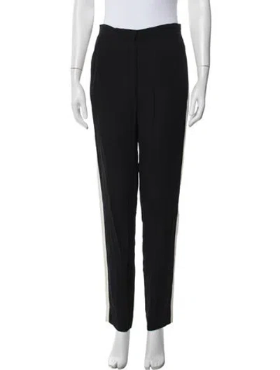 Pre-owned Lanvin Straight Leg Pants In Black
