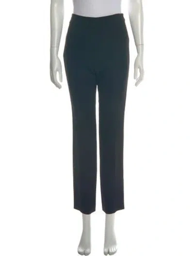 Pre-owned Lanvin Straight Leg Pants In Black