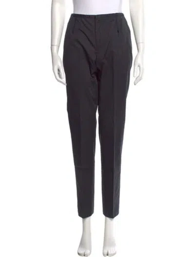 Pre-owned Lanvin Straight Leg Pants In Blue