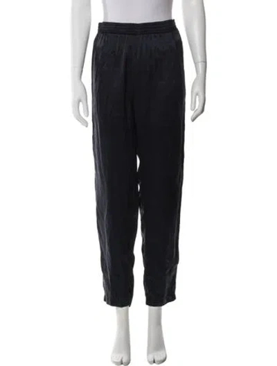 Pre-owned Lanvin Straight Leg Pants In Blue