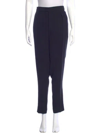 Pre-owned Lanvin Straight Leg Pants In Blue