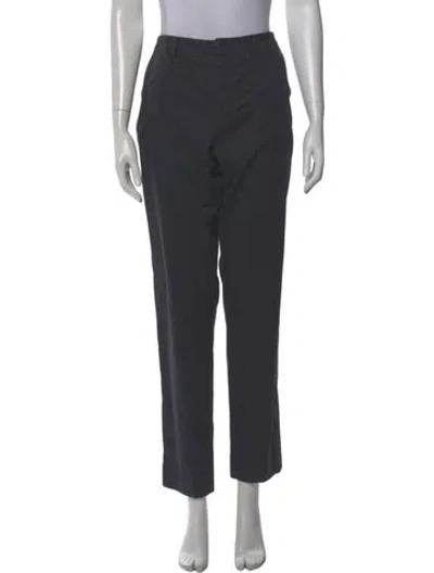 Pre-owned Lanvin Straight Leg Pants In Blue