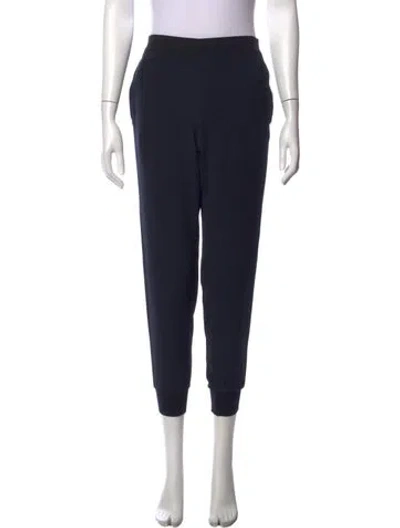 Pre-owned Lanvin Straight Leg Pants In Blue
