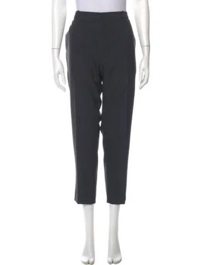 Pre-owned Lanvin Straight Leg Pants In Gray