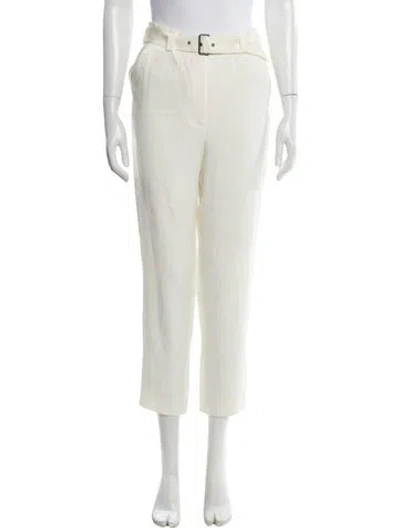 Pre-owned Lanvin Straight Leg Pants In Neutral