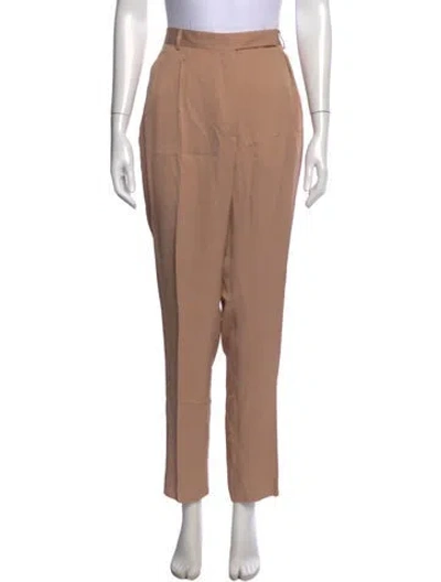 Pre-owned Lanvin Straight Leg Pants In Neutral