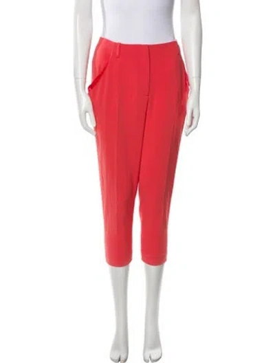 Pre-owned Lanvin Straight Leg Pants In Orange