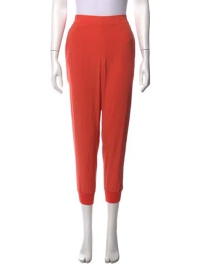 Pre-owned Lanvin Straight Leg Pants In Orange