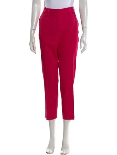 Pre-owned Lanvin Straight Leg Pants In Pink