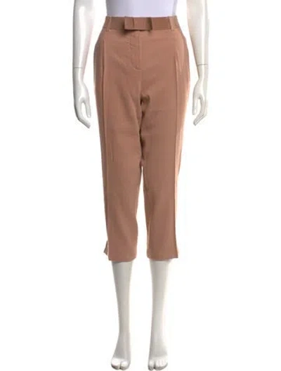 Pre-owned Lanvin Straight Leg Pants In Pink