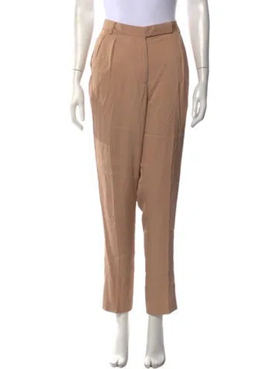 Pre-owned Lanvin Straight Leg Pants In Pink