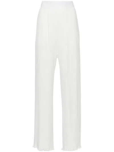 Lanvin Women's Plissã© Wide Leg Trousers In Multicolor