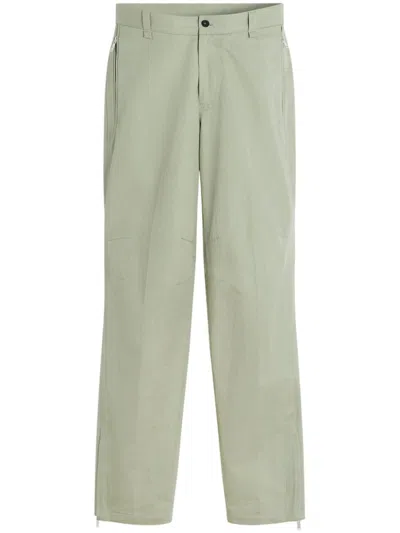 Lanvin Straight-leg Trousers In Green