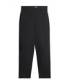 Lanvin Straight-leg Wool-blend Trousers In Black