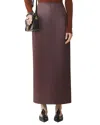 Lanvin Straight Skirt In Burgundy