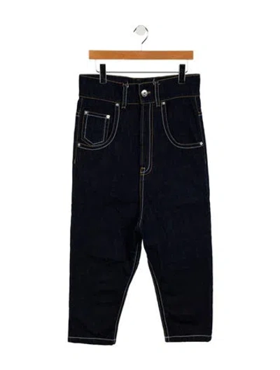 Pre-owned Lanvin Straight-leg Jeans In Blue