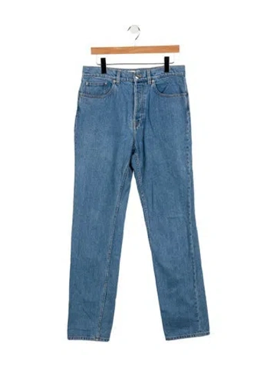 Pre-owned Lanvin Straight-leg Jeans In Blue