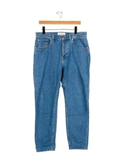 Pre-owned Lanvin Straight-leg Jeans In Blue