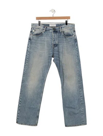 Pre-owned Lanvin Straight-leg Jeans In Blue