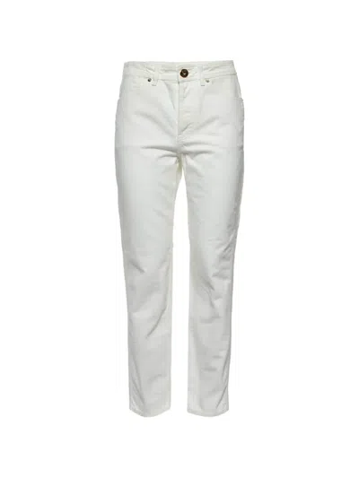 Pre-owned Lanvin Straight-leg Jeans In Neutral