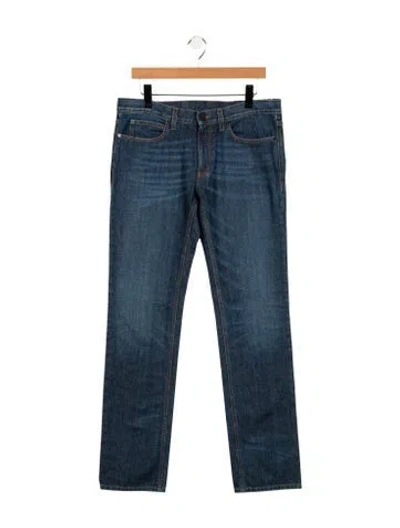 Pre-owned Lanvin Straight-leg Jeans W/ Tags In Blue