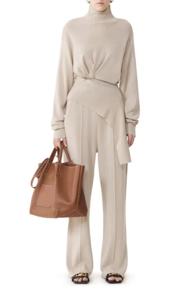Lanvin Straight-leg Pants In Wool And Cashmere In Gray