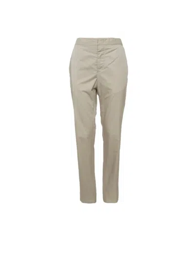 Pre-owned Lanvin Straight-leg Trousers In Gray