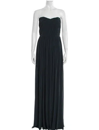 Pre-owned Lanvin Strapless Long Dress In Multi