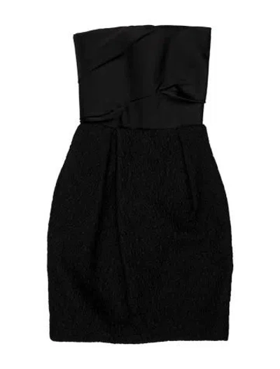 Pre-owned Lanvin Strapless Mini Dress W/ Tags In Black