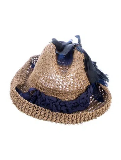 Pre-owned Lanvin Straw Hat In Neutral