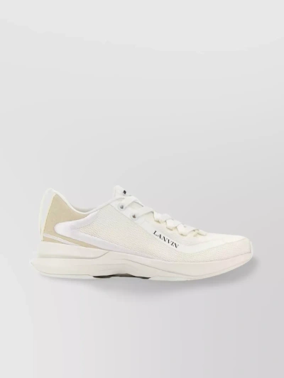LANVIN STREAMLINED LOW-TOP ROUND TOE SNEAKERS