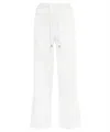 Lanvin Stretch Viscose Trousers With Flared Hem In White