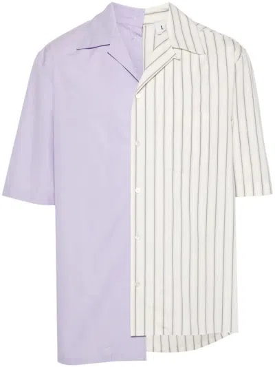 LANVIN LANVIN STRIPED ASYMMETRIC SHIRT