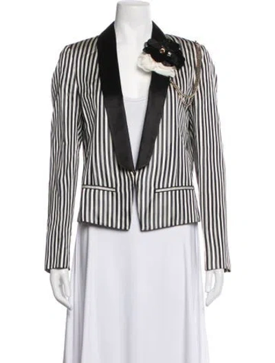 Pre-owned Lanvin Striped Blazer In Multicolor