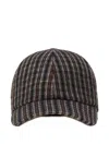 Lanvin Striped Logo-patch Cap In Multi