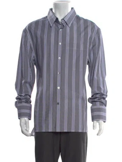 Pre-owned Lanvin Striped Long Sleeve Shirt In Multi