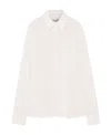 Lanvin Striped Long-sleeved Tunic For Men In White