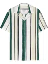 LANVIN LANVIN STRIPED SHIRT WITH EMBROIDERY