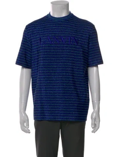 Pre-owned Lanvin Striped Short Sleeve Shirt
