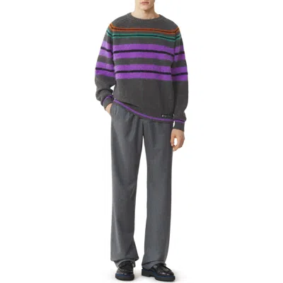 Lanvin Striped Sweater In Wool And Cashmere In Multi