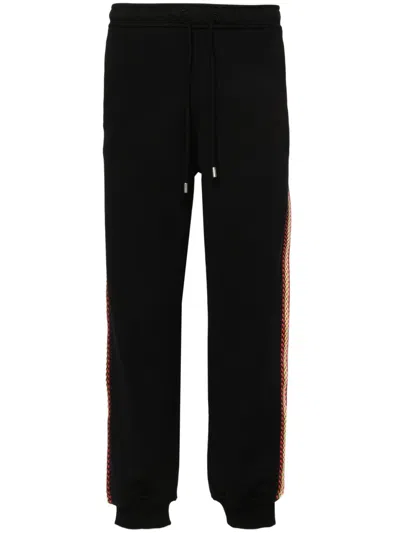 Lanvin Striped Track Pants In Black